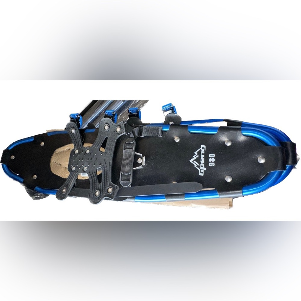 Gpeng 930 Terrain Snowshoes Men Women 30” Blue Aluminum Snow Shoes New OPEN BOX